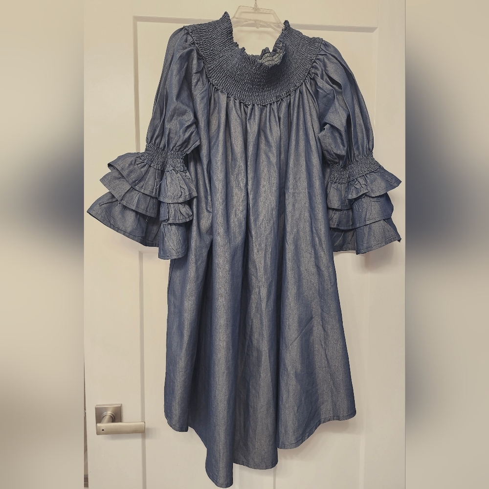 Stylish Blue Womans Dress